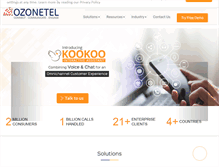 Tablet Screenshot of ozonetel.com